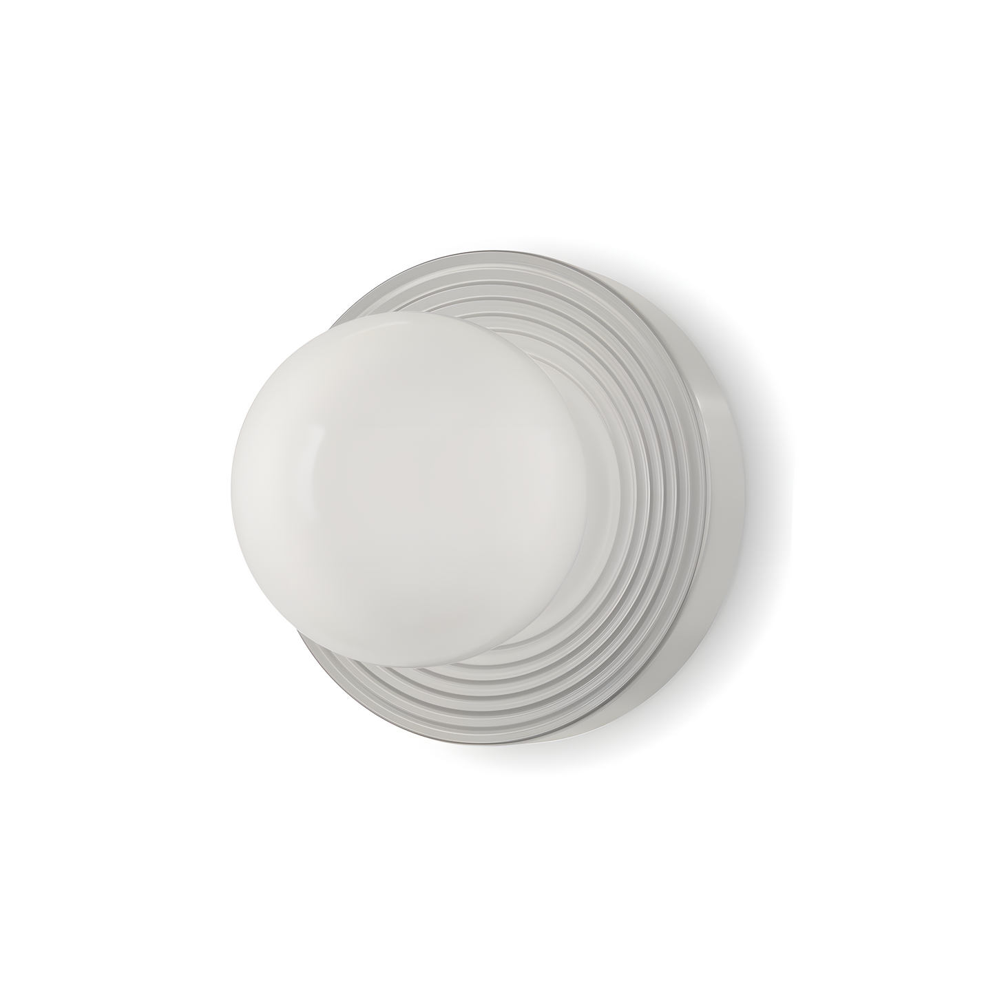 White ceramic plate with decorative rim on a white background